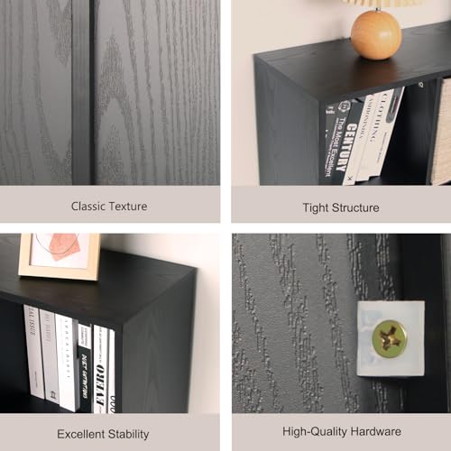 Wooden Cube Storage Organizer with Closed Back Panel