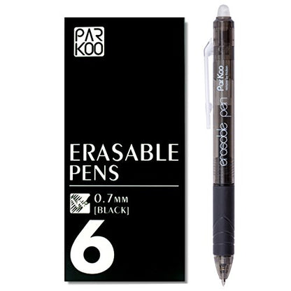 Retractable Erasable Gel Pens Clicker (6 Count)