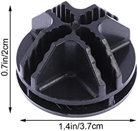 Wire Cube Plastic Connector 50Pcs Wire Grid Cube Organizer Connector for Modular Closet Storage Organizer and Wire Shelving (Black)