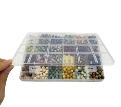 1200Pcs 6mm Natural Stone Beads