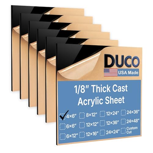 Duco Black Cast Acrylic Sheets 1