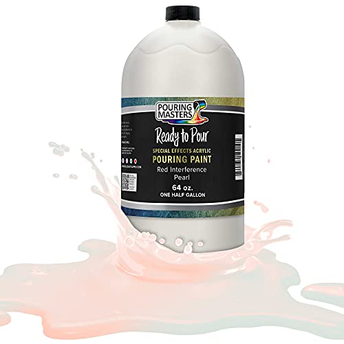 Pouring Masters Red Interference Pearl Special Effects Acrylic Pouring Paint (64 Fl Oz)