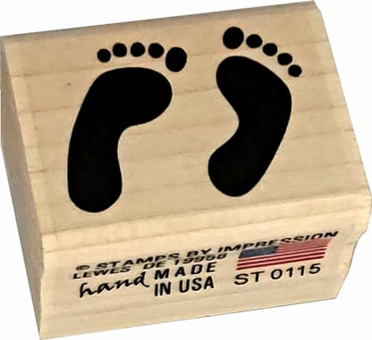 Feet Rubber Stamp