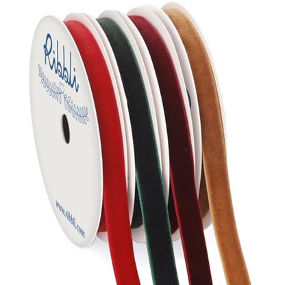 4 Rolls Velvet Ribbon (4 Count)