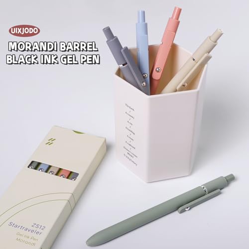 Gel Pens 10Pcs 0.5mm Black Ink Pens Fine Point Smooth Writing Pens (10 Count)