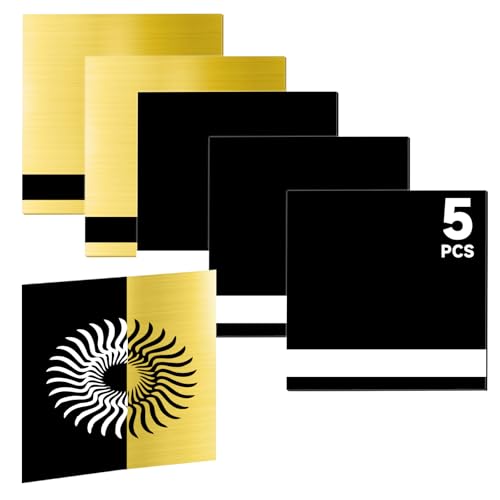 5PCS Laser Engraving Double Color ABS Plastic Sheet (72 Sq Ft)