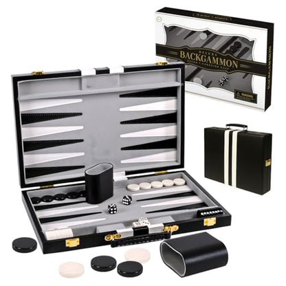 Premium Backgammon 11" Small Black