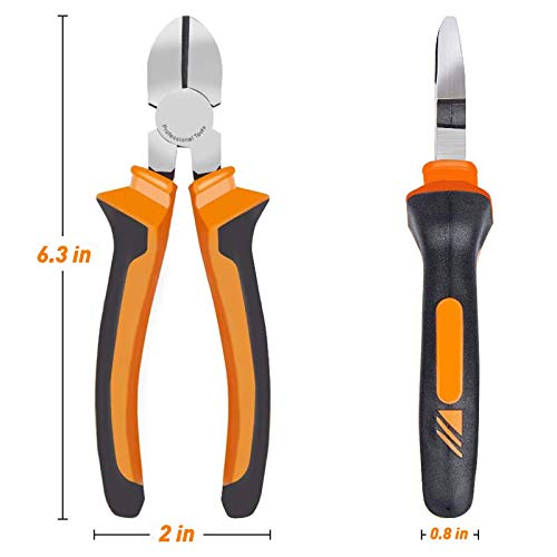 6" Wire Cutters Heavy Duty Diagonal Pliers for Cutting Wires Craft