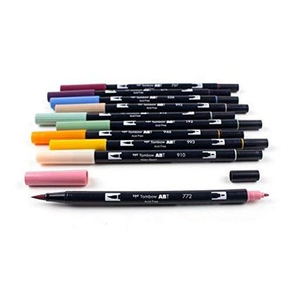 Dual Brush Pen Art Markers (10 Count)