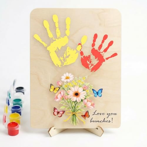 Flower Handprint Plaque For Mother's Day