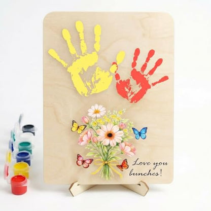 Flower Handprint Plaque For Mother's Day