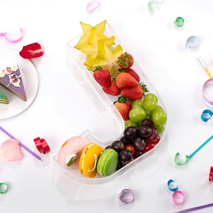 11" Clear Acrylic Letter & Number Charcuterie Tray