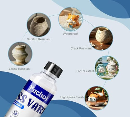 Air Dry Clay Glaze (2 Count (200ml))