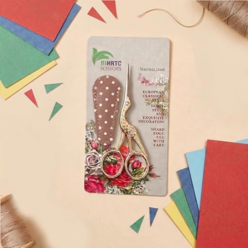 4.5Inch Embroidery Scissors Sharp Tip Stainless Steel DIY Tool