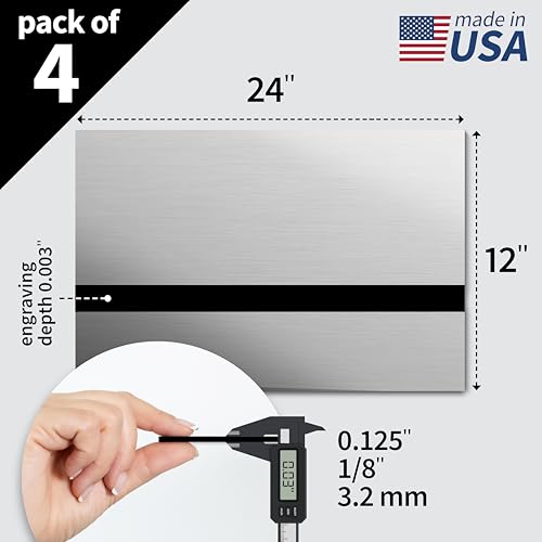 Metallic Looking Acrylic Sheet (4 Count)