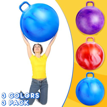 3 Pcs 29 Inch Bouncing Ball with Handle