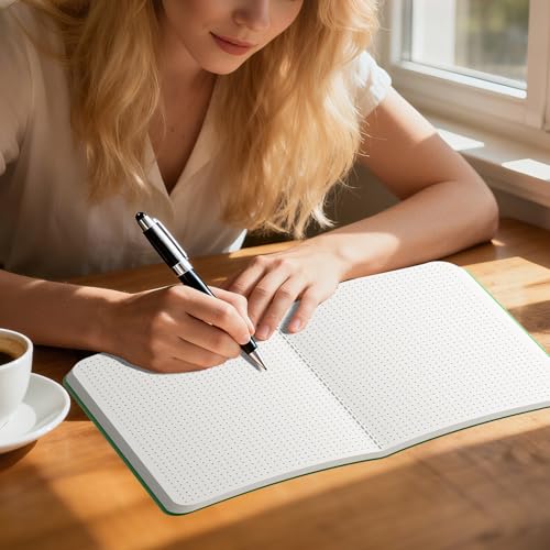 Large Colorful Dot Grid Notebook Journals Bulk with Thick Dotted Grid Paper (12 Count)