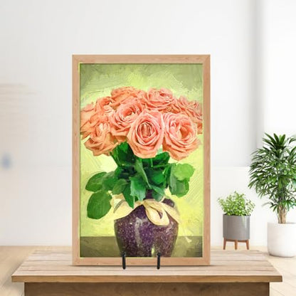 5 Pack 14 Inch Black Picture Stand Large Plate Stand for Display Table Top Easel for Picture