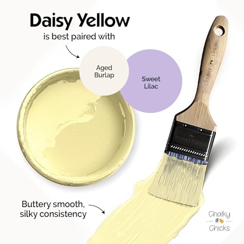 Daisy Yellow 16 Fl Oz Chalk Paint for Furniture All in One