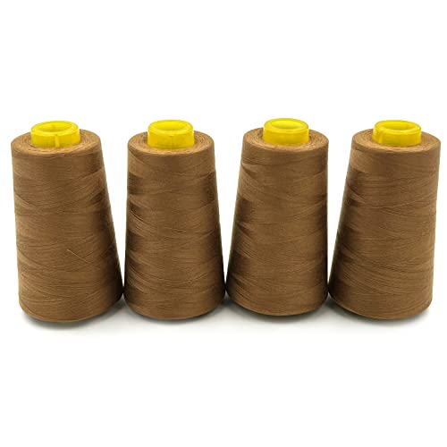 4 Cones of 3000 Yards Each Spool Thread for All Purpose