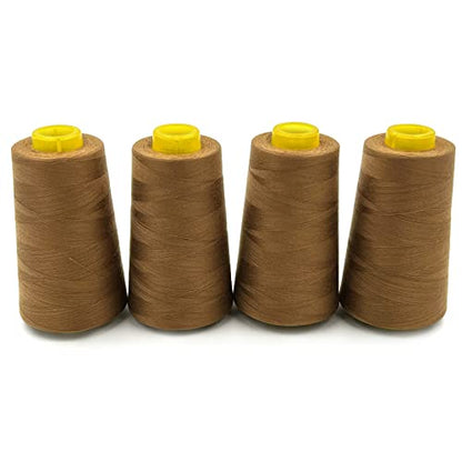 4 Cones of 3000 Yards Each Spool Thread for All Purpose