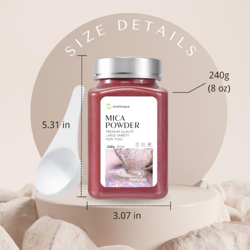 Mica Powder Maroon
