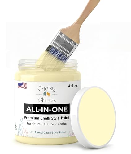 Daisy Yellow 4 Fl Oz Chalk Paint for Furniture All in One