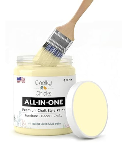 Daisy Yellow 4 Fl Oz Chalk Paint for Furniture All in One