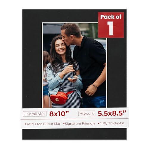 8x10 Mat Bevel Cut for 5.5x8.5 Photos