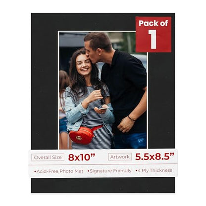 8x10 Mat Bevel Cut for 5.5x8.5 Photos