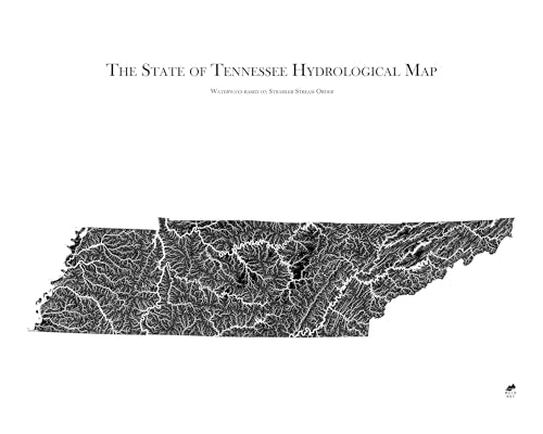 Hydrological River Map of Tennessee