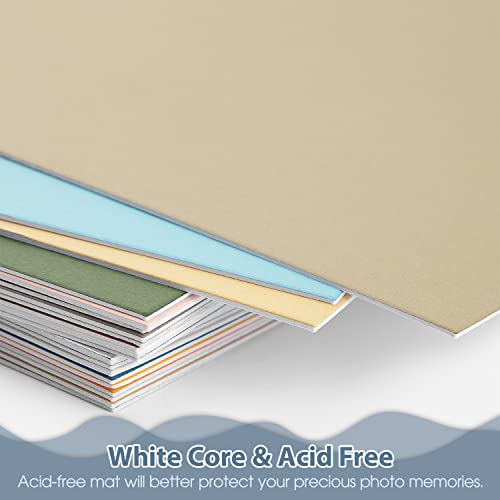 20 Pack 8x10 Uncut Photo Mat Matboards