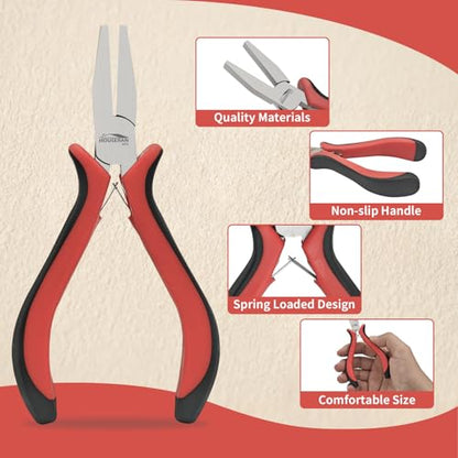 5 Piece 5"Flat Nose Pliers (5 Count)
