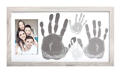 DIY Family Handprint and Photo Keepsake Frame