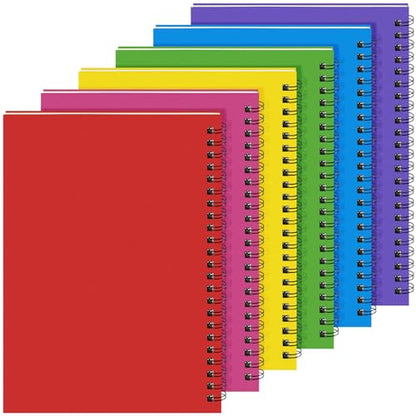6 Pcs Spiral Notebooks (6 Count)