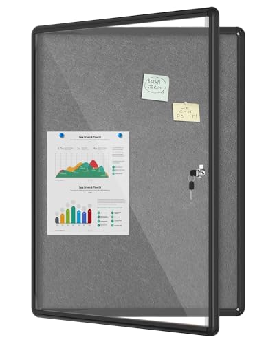 38"x28" Enclosed Bulletin Board