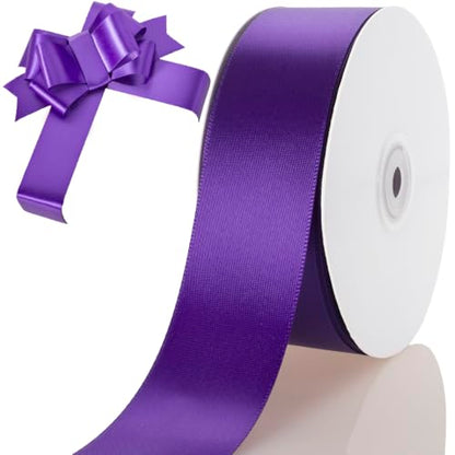 1-1/2 Inch Purple Ribbon 50Yards – Perfect for Gift Wrapping
