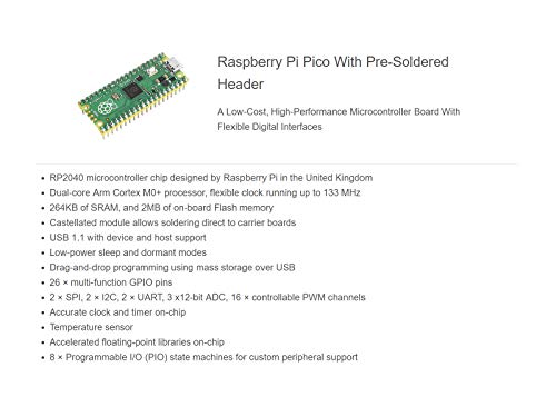 Compatible with Raspberry Pi Pico Basic Kit with Rich Tutorials and Resources Fast Getting Started with Pico MicroPython Programming
