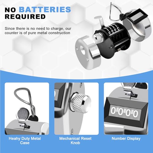 Metal Tally Counter Clicker Counter Handheld Pitch Counter