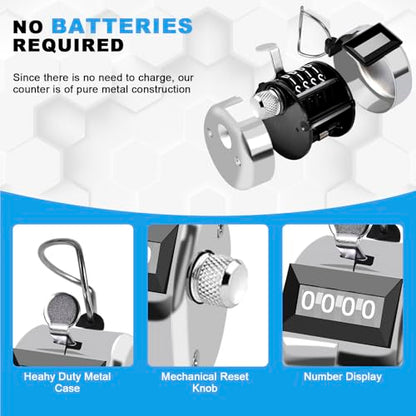 Metal Tally Counter Clicker Counter Handheld Pitch Counter