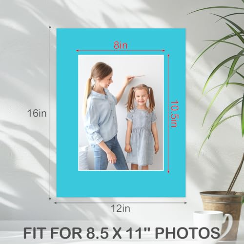 15 Pack 12x16 Picture Mats for 8.5x11 Photos