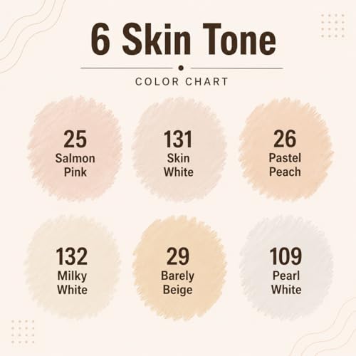 6 Pack Skin Tone Alcohol Markers (6 Count)