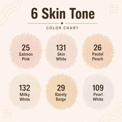 6 Pack Skin Tone Alcohol Markers (6 Count)