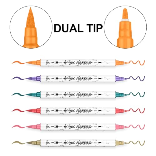 12 Colors Fine and Brush Dual (12 Count)