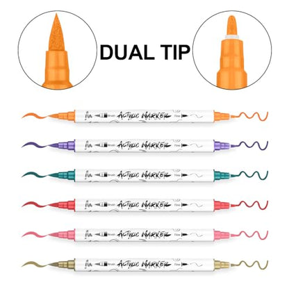 12 Colors Fine and Brush Dual (12 Count)