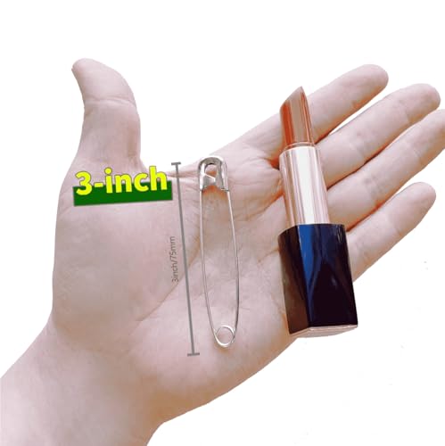 3 Inch Extra Large Safety Pins (100 Count)