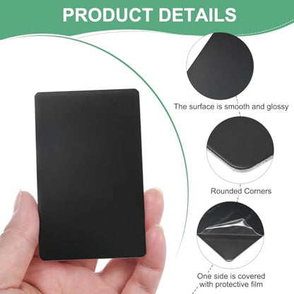 20 Pack Anodized Aluminium Laser Engraved Mount Metal Plate 3x2x0.03 Inch Engraver Blank Anodized Aluminum Sheets for DIY Laser Printing (20 Count)