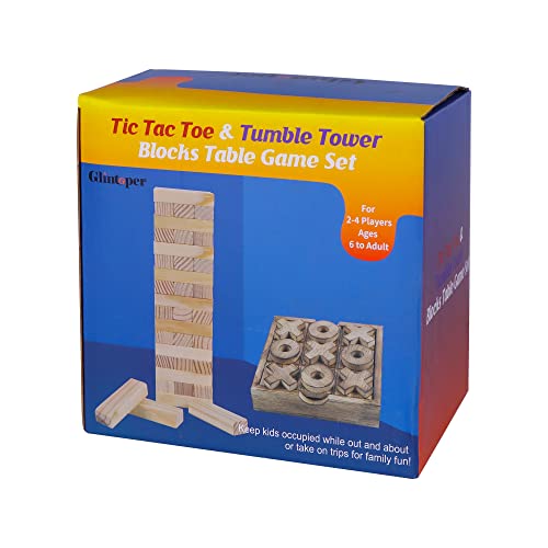 Tic Tac Toe & Tumble Tower Blocks Tables Game Set