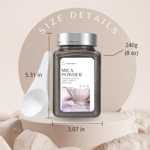 Mica Powder Silver Grey