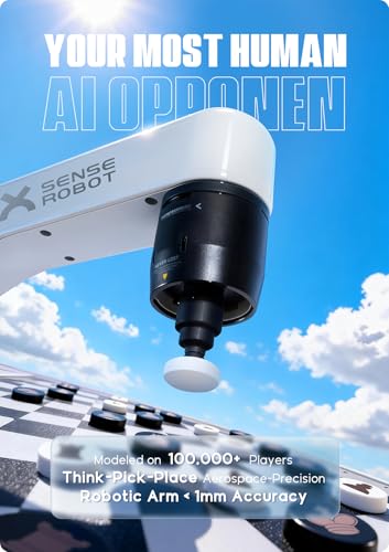 SenseRobot Lite AI Robotic Chess & 10x10 International Draughts Set with Robotic Arm